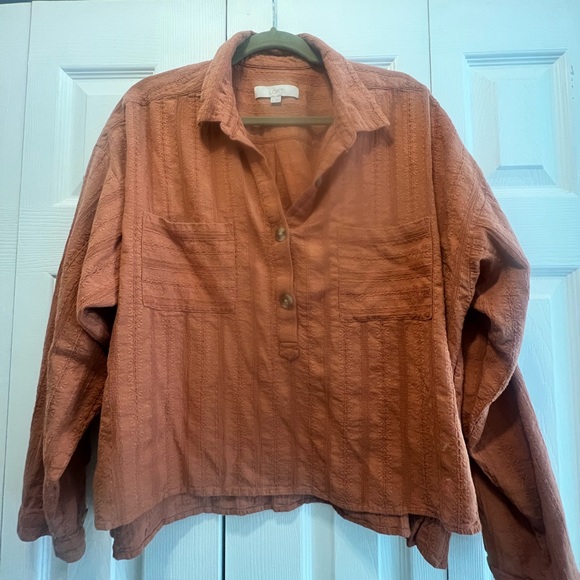 Rust orange LOFT top - Picture 1 of 3